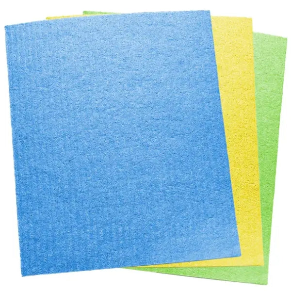 Set of 3 Small Cloth Wipes  - Assorted Colours