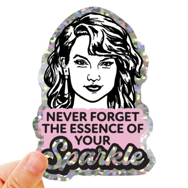 Taylor Swift Sparkle Vinyl Glitter Sticker by Design Corner at Maker House  Co.