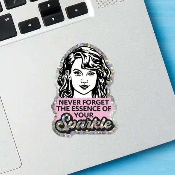 Taylor Swift Sparkle Vinyl Glitter Sticker By Design Corner At Maker