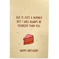 Age Is Just A Number Birthday Card