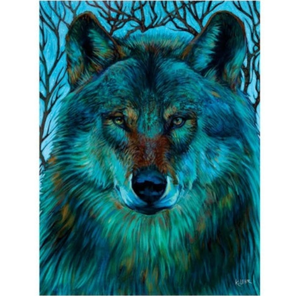 Alpha Grey Wolf Card