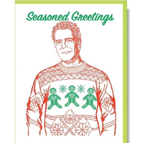 Anthony Bourdain Christmas Card