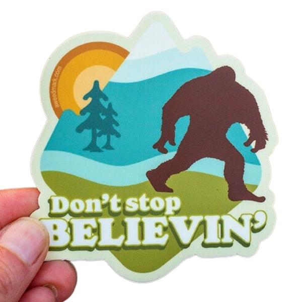 Believe in Bigfoot Vinyl Sticker