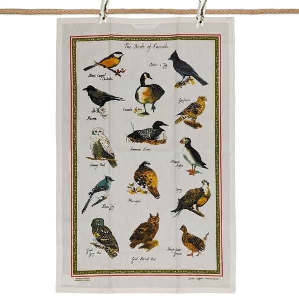Birds of Canada Tea Towel
