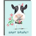 Carte de vache d'anniversaire