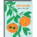 Carte Oranges d'anniversaire