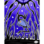 Blue Heron in Marshlands Print (12" x 16")