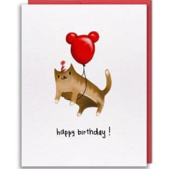 Breadcat Birthday Balloon Card - Maker House Co.