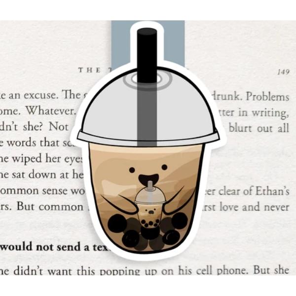 Thé à bulles de cassonade - Signet magnétique géant