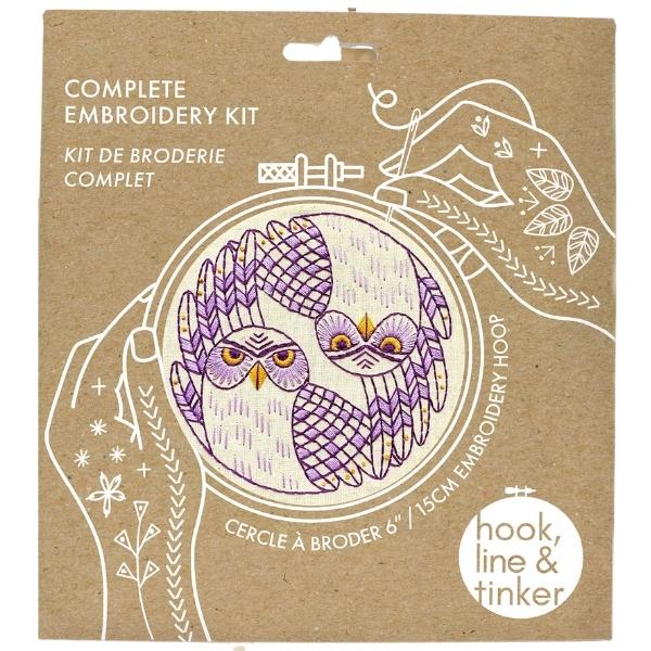 Kit de broderie de chouettes des terriers