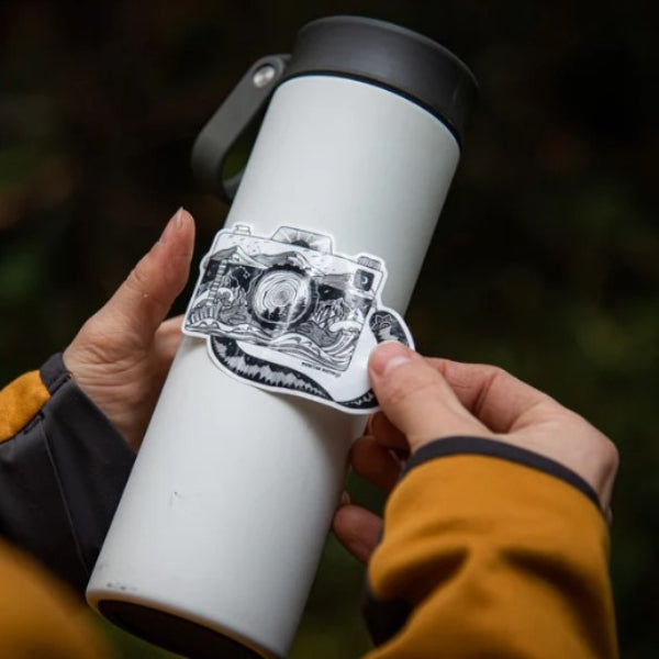 Camera Vinyl Sticker by Mountain Mornings at Maker House Co.