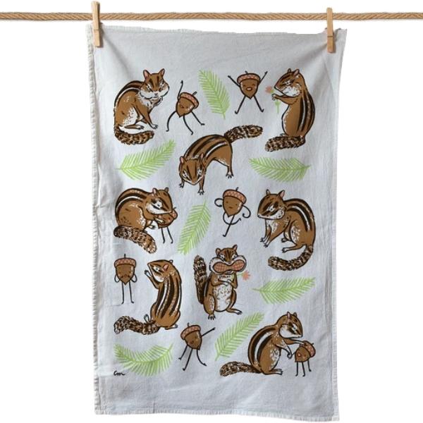 Charlie Chipmunk Tea Towel