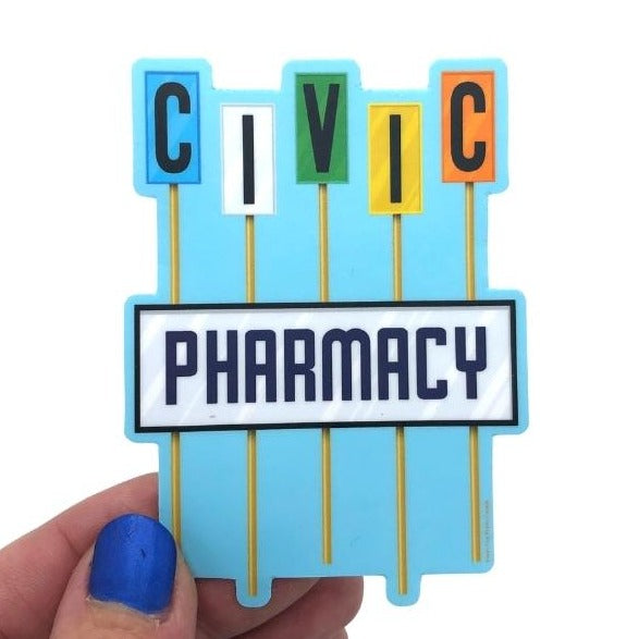 Civic Pharmacy Sticker