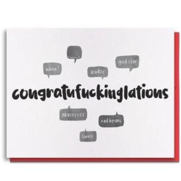Congratufuckinglations Card - Maker House Co.