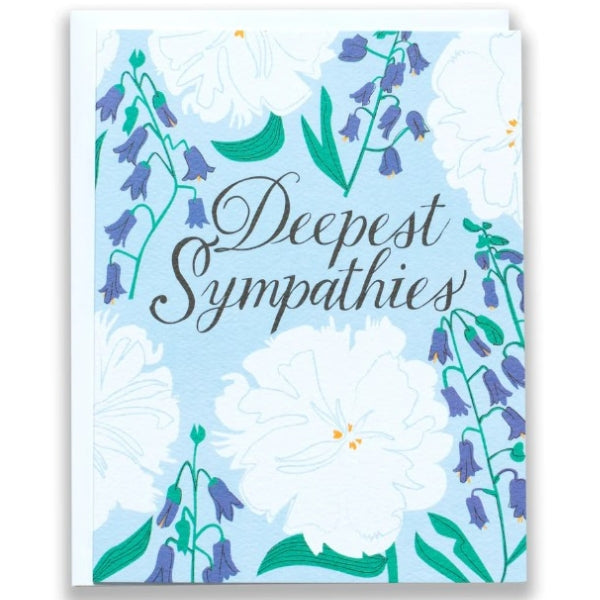 Deepest Sympathies Delphinium Sympathy Card