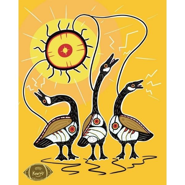 Impression d’oies Defiance (12" x 16")