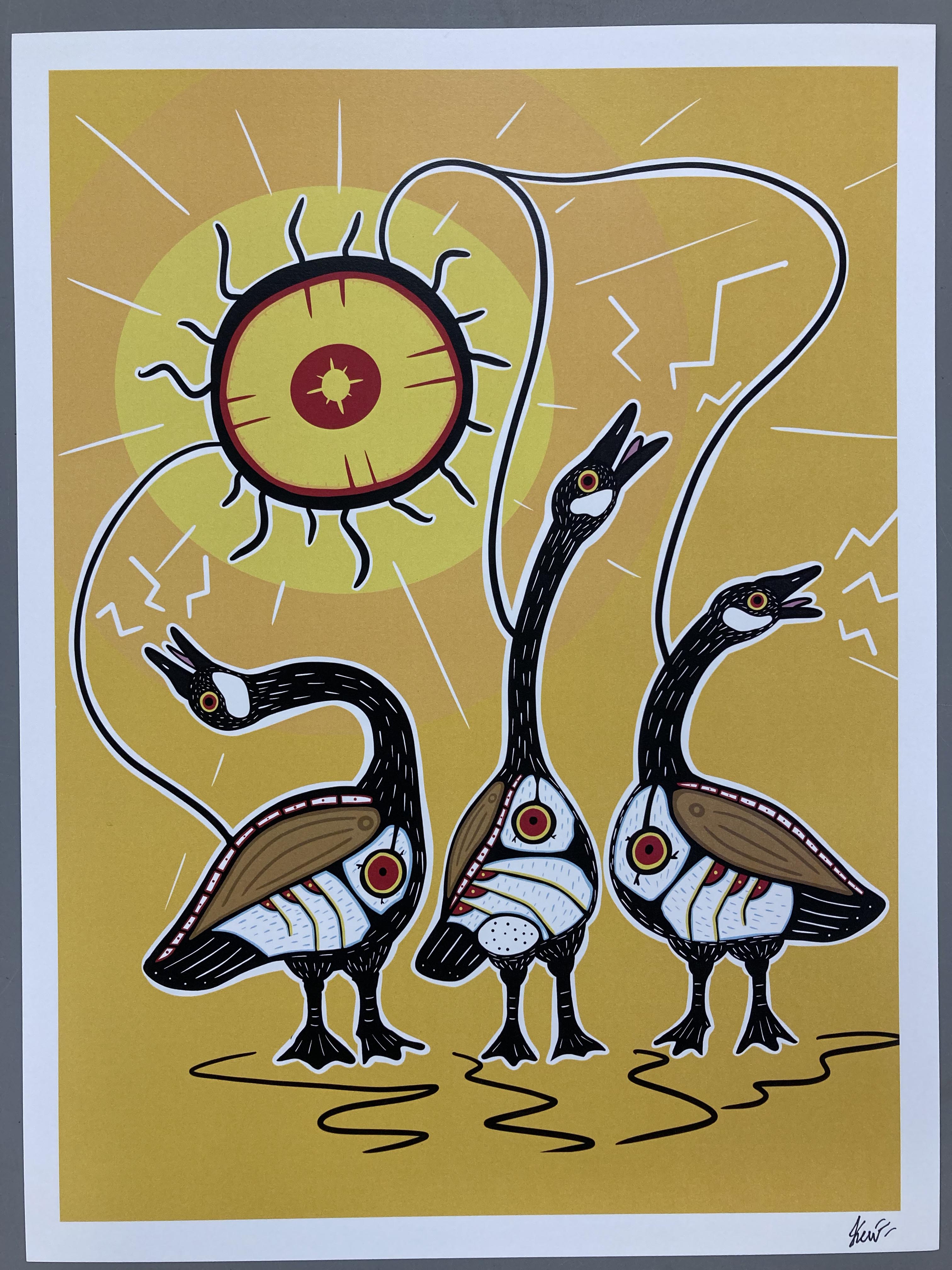 Impression d’oies Defiance (12" x 16")