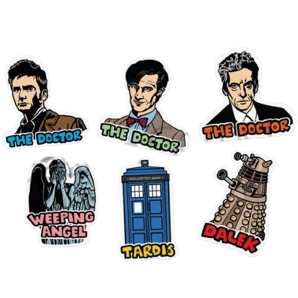 Dr Who Sticker 6 Pack by Design Corner at Maker House Co.