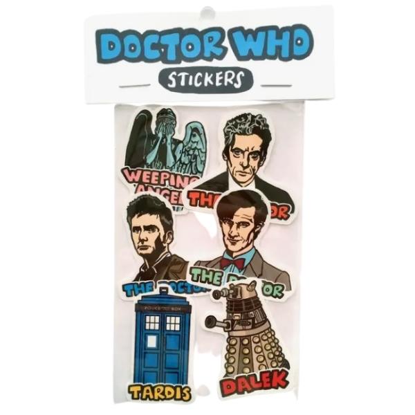 Sticker Woho Dr Who Sticker 6 Pack by Design Corner at Maker House Co.