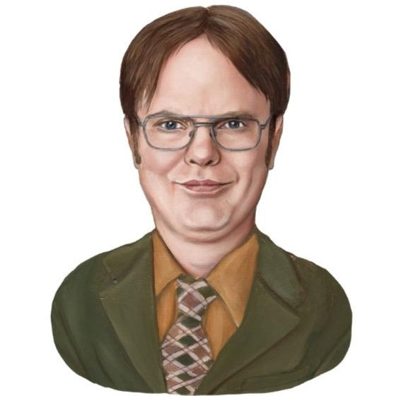 Dwight Schrute Magnet by Andrea Hooge at Maker House Co.