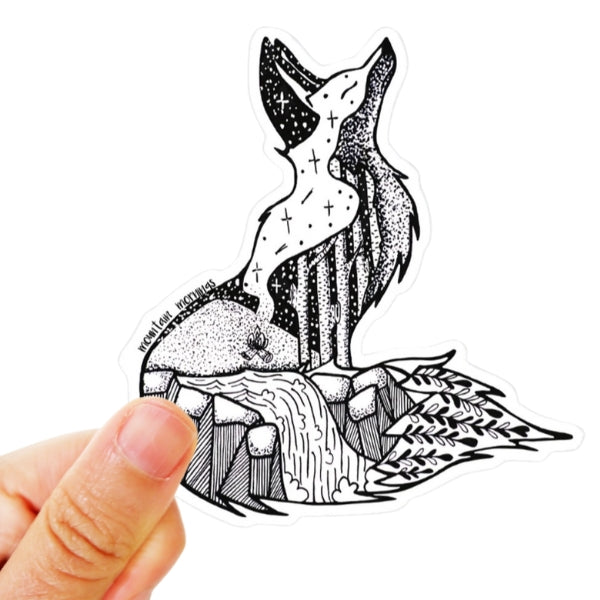 Foxing Sticker Fox Vinyl Sticker by Mountain Mornings at Maker House Co.