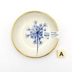 Plat à anneaux cerclés d’or - Queen Ann’s Lace