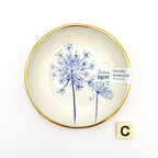 Plat à anneaux cerclés d’or - Queen Ann’s Lace