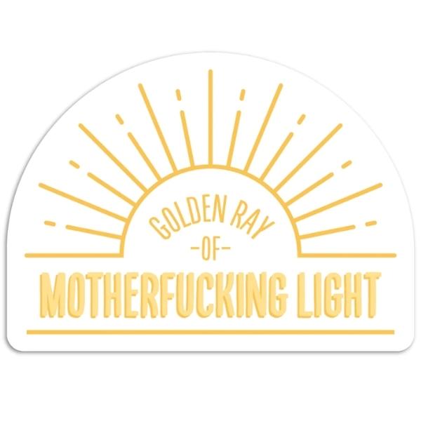Autocollant en vinyle Golden Ray Of MF Light
