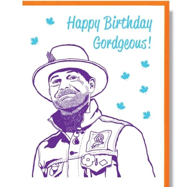 Gord Downie Birthday Card By Smitten Kitten At Maker House Co 