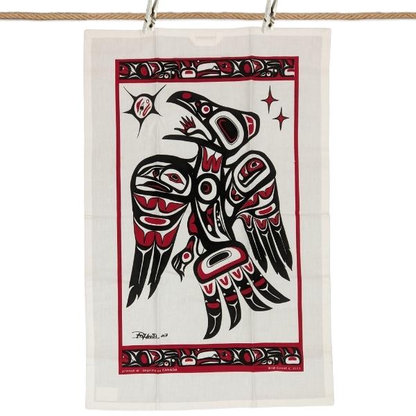 Haida Raven Tea Towel