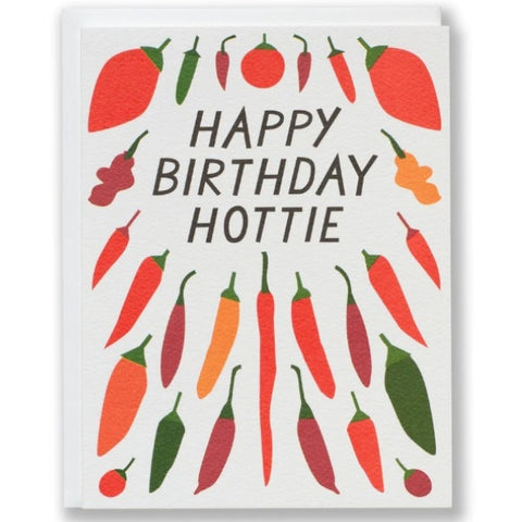 Happy Birthday Hottie Chili Pepper Card
