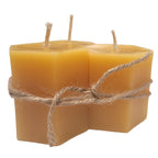 Bougie hexagonale en cire d'abeille, lot de 3