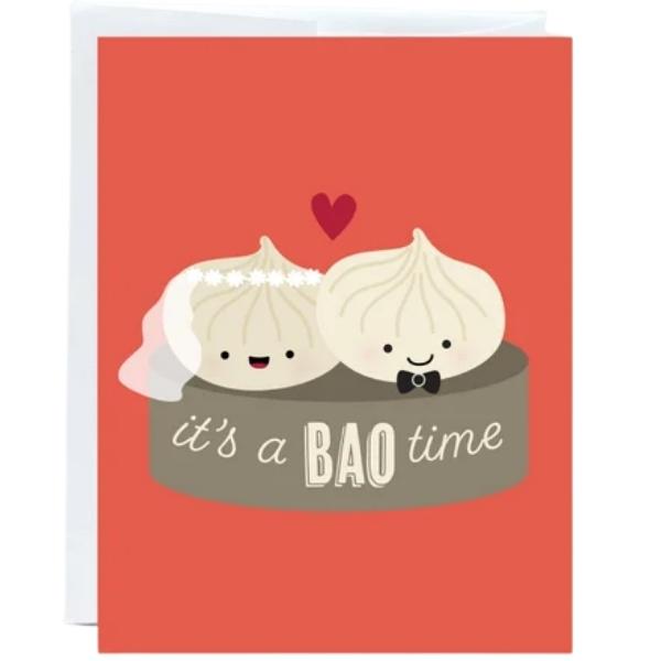 It's a Bao Time Wedding Card