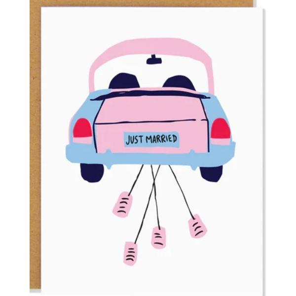 Just Married Car Card