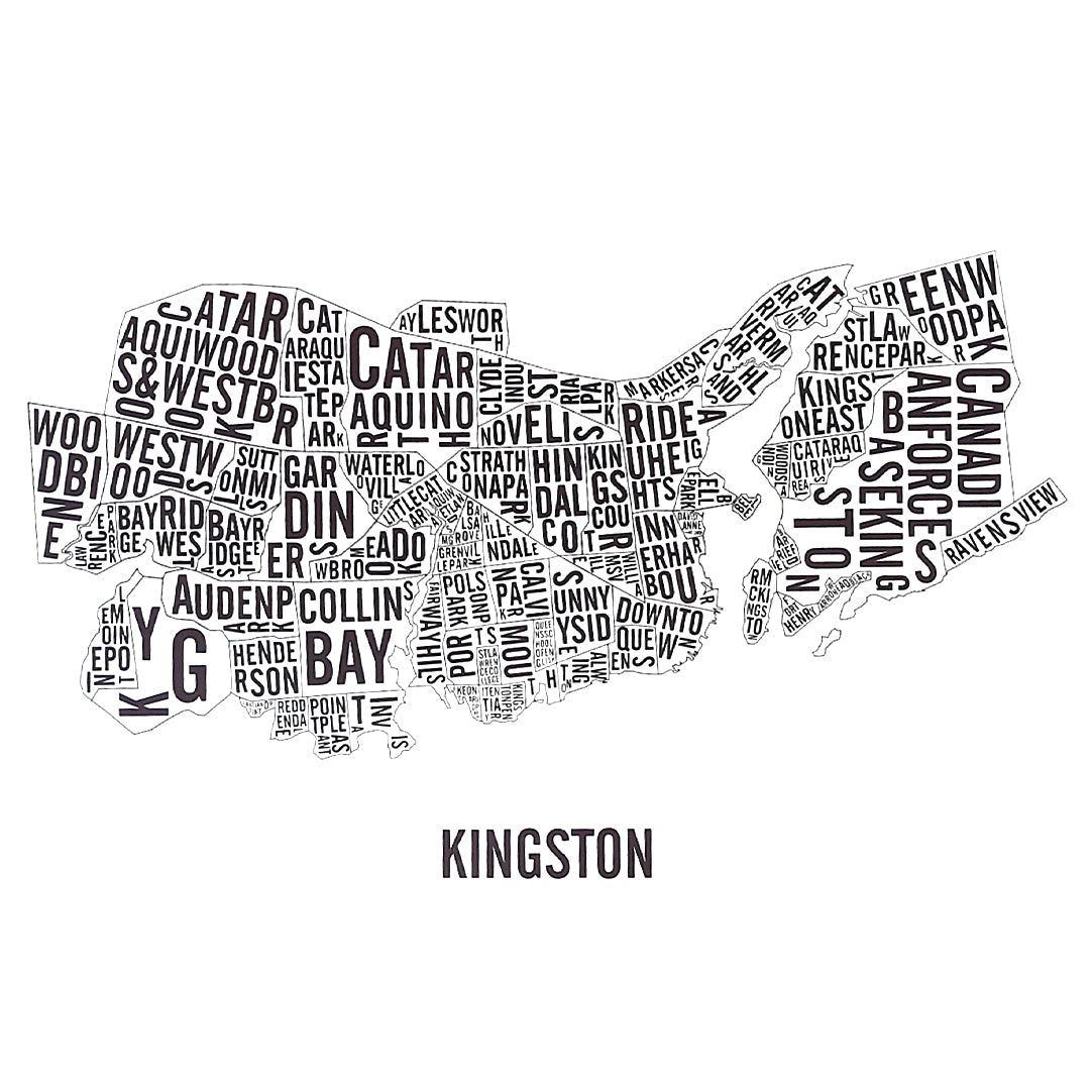 Kingston Word Map (20" x 26") (Final Sale)