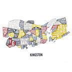 Kingston Colourful Word Map (12" x 16") (Final Sale)