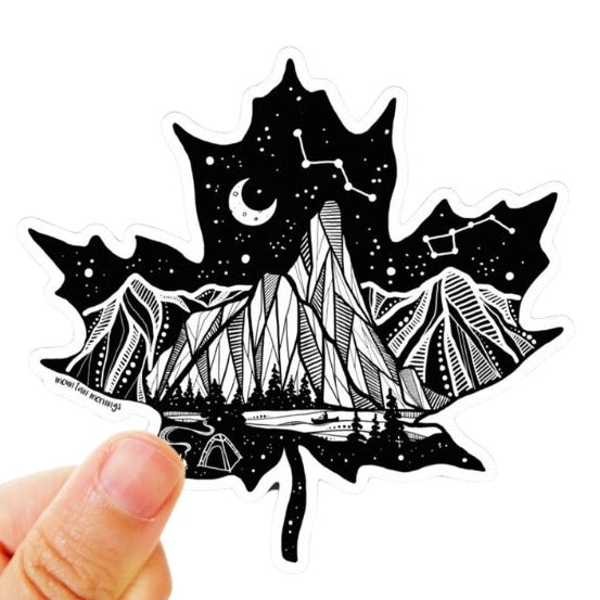 Maple Leaf Vinyl Sticker