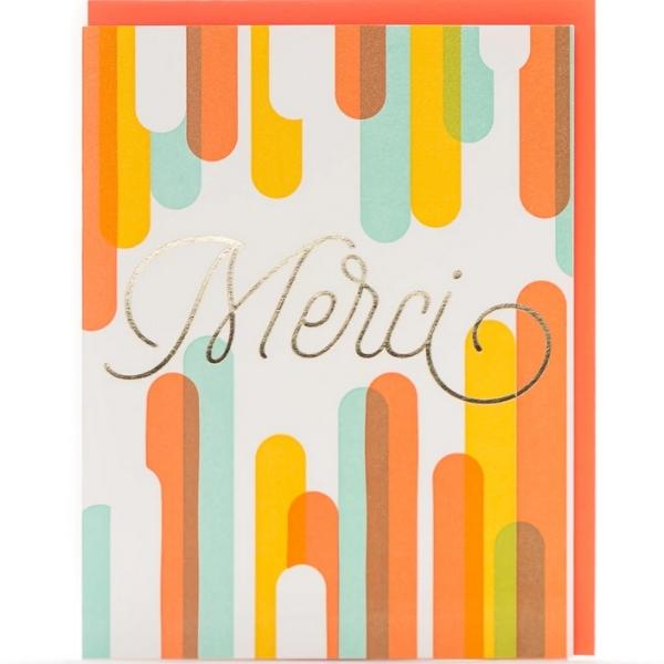 Merci Modern Thank You Card