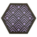 Modern Geometric Trivet - Purple