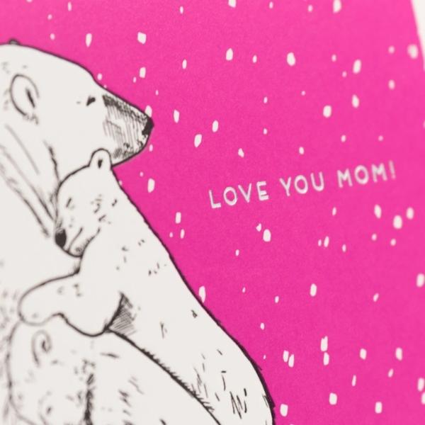 Mom Polar Bear Card