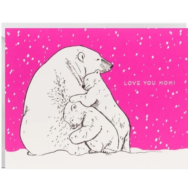 Mom Polar Bear Card