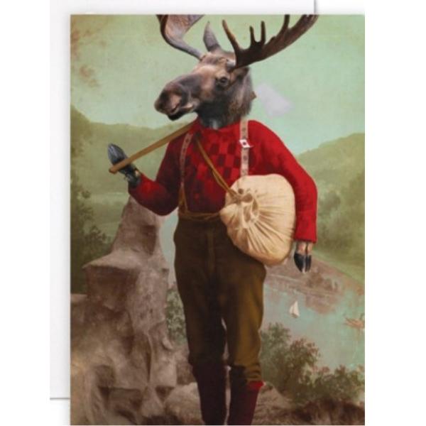 Moose Lumberjack Card