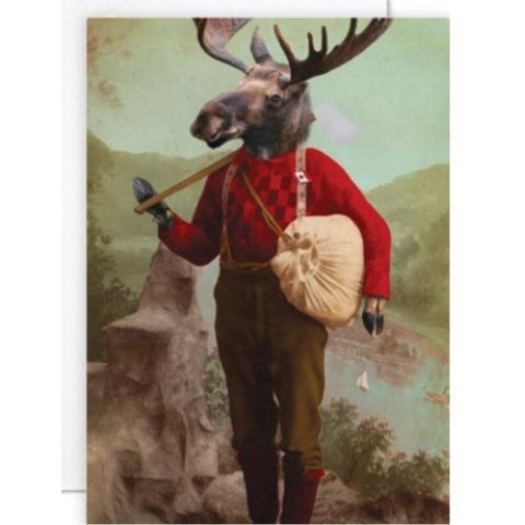 Moose Lumberjack Card