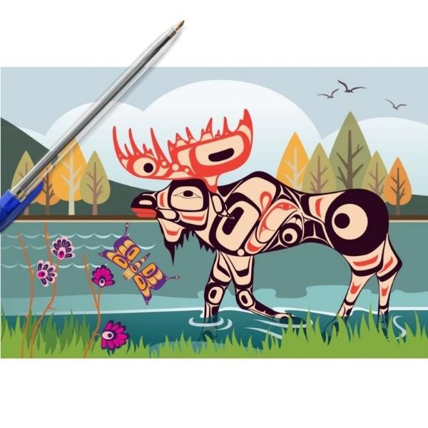 Carte postale d’orignal