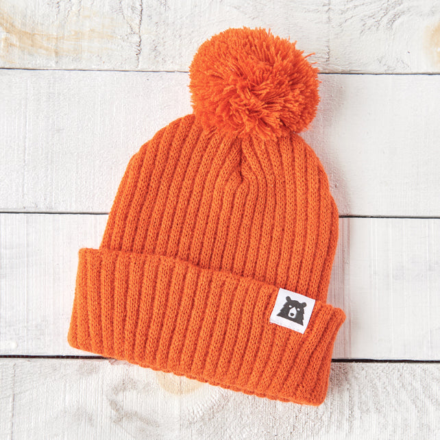 Kids Toboggan Toque - Burnt Orange