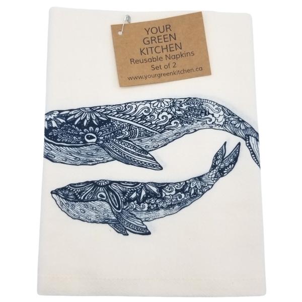 Napkins - Whale Set of 2