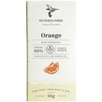Tablette de chocolat au lait à l'orange 60 % de cacao