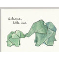 Origami Elephants New Baby Card