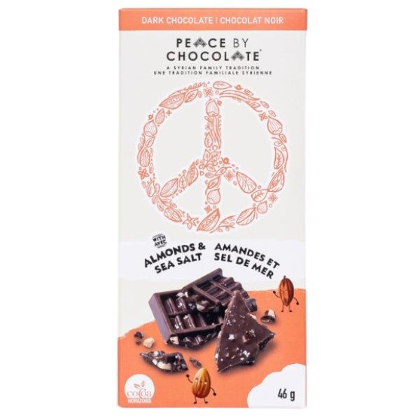 Peace Mini Bar - Dark Chocolate With Almonds and Sea Salt