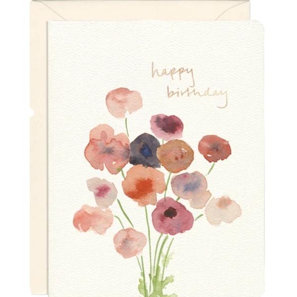 Poppies Birthday Card